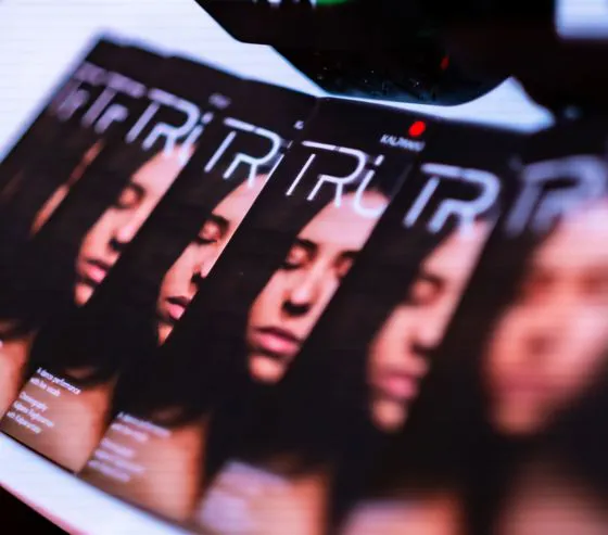 "Trust" flyers, performing company: Kalpanarts, Model: Laila Gozzi, Picture: Bowie Verschuuren